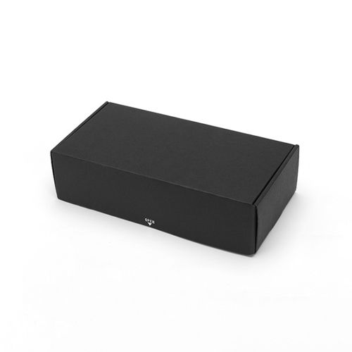 Glossy Lamination Rectangle Shape Black Color, 3 Ply Corrugated Carton Box For Packaging