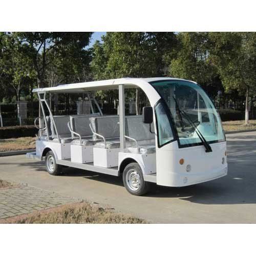 Maximum Speed 22 Kmhr Stainless Steel Frame Battery Operated 14 Seater Sightseeing Bus