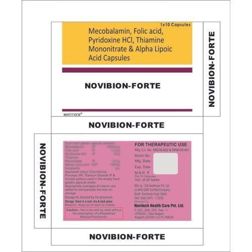 Mecobalamin Folic Acid Pyridoxine Hcl Thlamine Mononitrate Alpha Lipoic Acid Capsules Cool And Dry Place