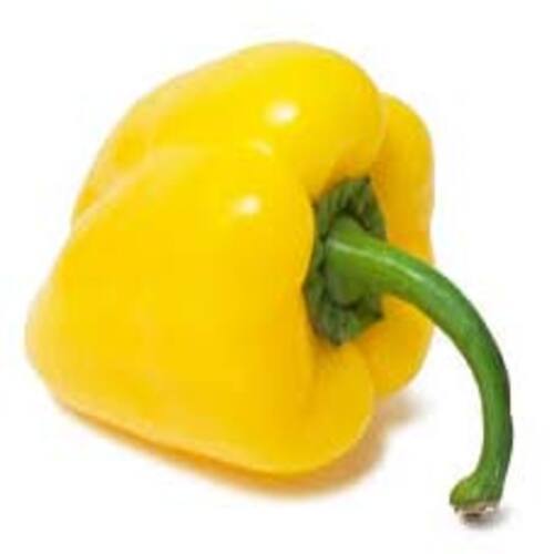 Fresh Capsicum - Raw Yellow High Fiber, No Artificial Color, Chemical Free, Natural Taste, Safe Packaging