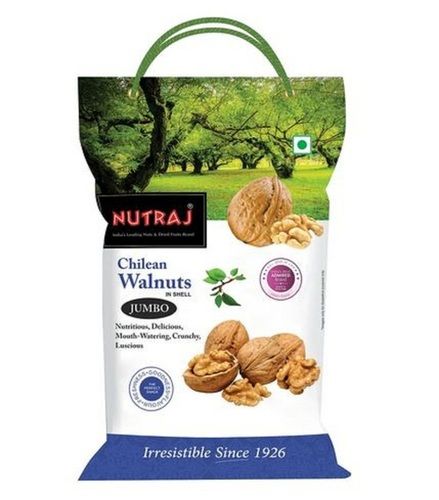Nutraj Non GMO Organic Whole Chilean Walnut With Shell (1 kg Pouch Pack)