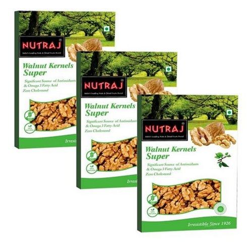 Nutraj Super Extra Light Halve Organic Walnut Kernels (3x250g Vaccum Pack)