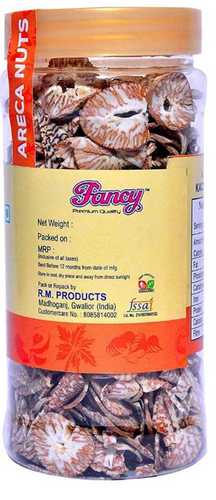 Organic Fancy Areca Nuts Roasted Chips Betel Nut Packed In Plastic Bottle Origin: India