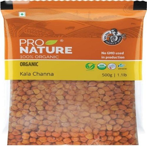 Pro Nature 100% Organic Kala Chana 500g/1.1lb, Wealthy in Proteins, Dietary Fiber