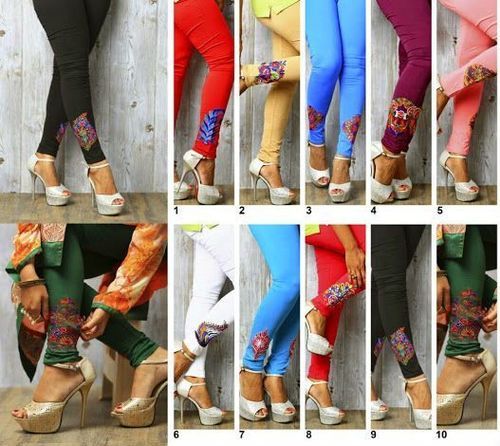 Shop Now Printed Leggings Designer Multicolor Ankle-Length Leggings – Lady  India