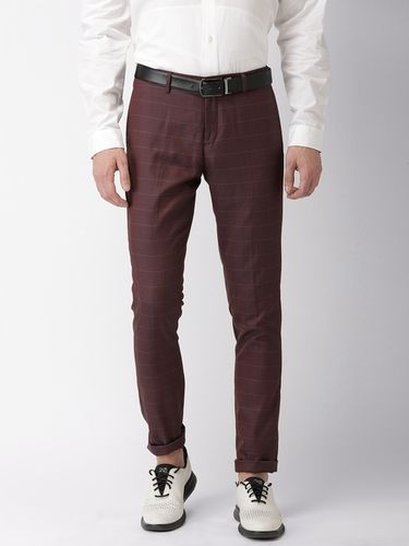 Buy Men Blue Solid Low Skinny Fit Casual Trousers Online  692967  Peter  England