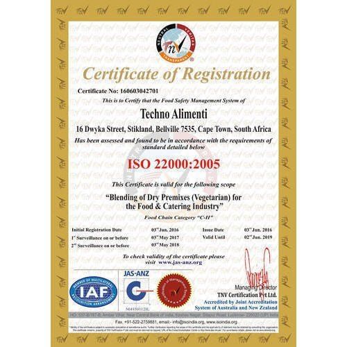 ISO 22000:2005 Certification Service