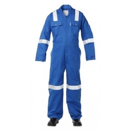 Sapphire Blue Regular Fit Mens Collared-Neckline Full Sleeves Plain Boiler Suits Age Group: Adults