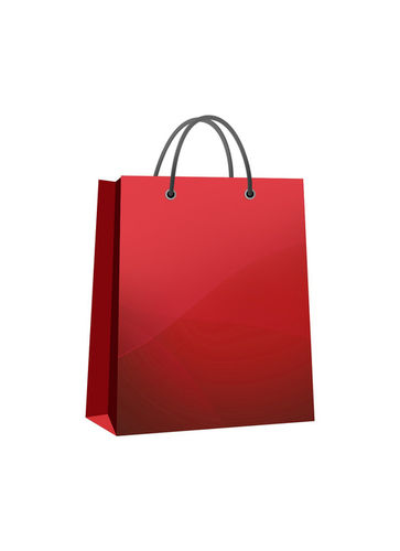 Buy Translucent Colored Gift Bags, 6x6x3, Red, with Rope Handle