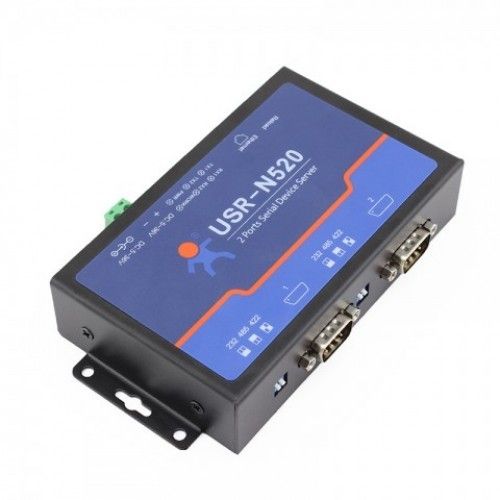 2 Ports Serial Device Server RS232 RS485 RS422 to Ethernet Converter (USR-N520)