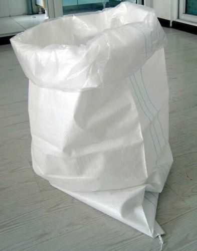 Eco-Friendly And Recyclable White Color Pp Woven Bags With Liner