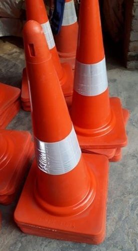 Mild Steel Light Weight Non Breakable Portable Conical Pvc Traffic Cones For Road Safety