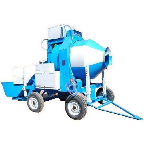 Long Life Span Color Coated Mild Steel Mini Mobile Concrete Batching Plant