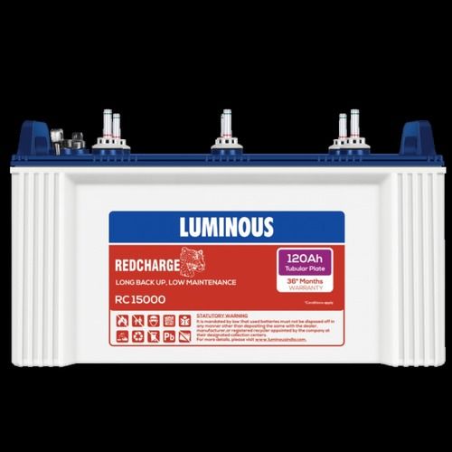 Luminous Redcharge Battery Long Back Up And Low Maintenance Rc15000