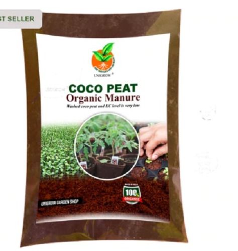 Eco-Friendly Natural Light Brown Unigrow Cocopeat Organic Manure In Powder Form