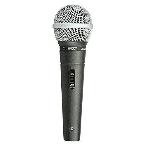 Unidirectional Dynamic Microphone - 8x5x4 cm Black | Rugged Build Hyper Cardioid Smooth Frequency Response 5m Shielded Cable Echo Control Plug & Play