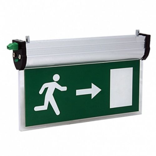 Wall Mount 2 Watt Nii-Cd Battery Operated Indoor Led Exit Light And Signage Application: Malls