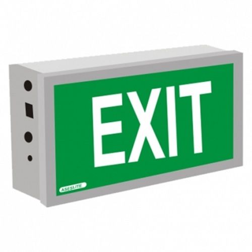 Wall Mount 4 Watt Indoor Crca Sheet/Acrylic Housing Led Exit Lights And Signage Application: Industrial