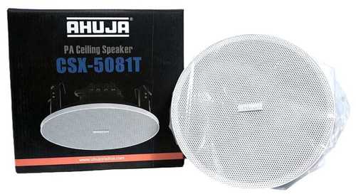 White Color Ahuja Pa Celling Speaker System Csx-5081T Frequency (Mhz): 150 Hertz (Hz)