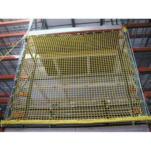 Yellow Industrial Safety Net With Plastic Material And 25-50 meter Roll Length And Width 2 Meter