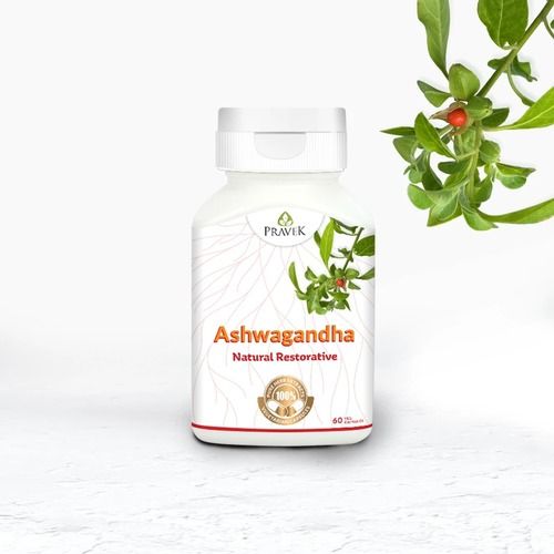 Ayurvedic Ashwagandha (Withania Somnifera) Capsules For Anxiety And Stress