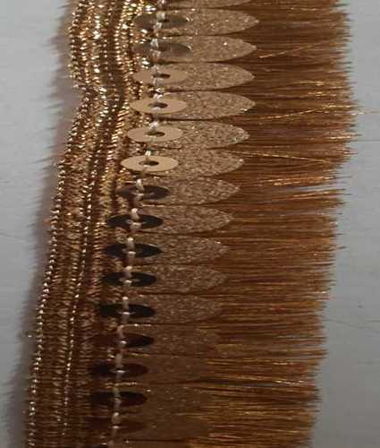 Designer Golden Zari Work Fancy Laces use for Saree, Suit, Lehenga, etc