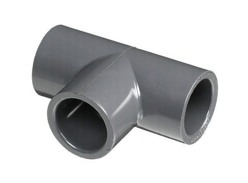 Round Grey Color Pvc Pipe(T Shape) With Three Closures