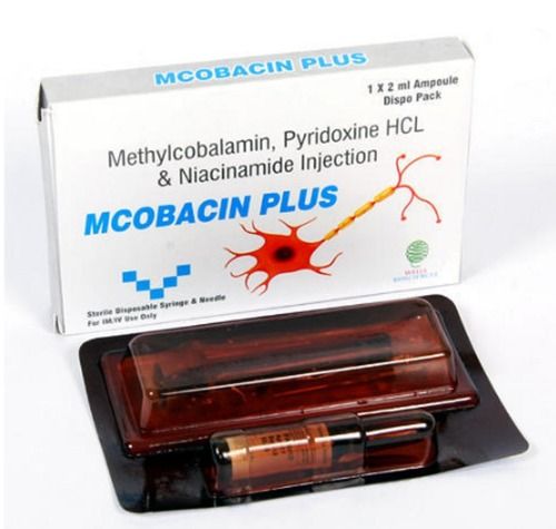 Methylcobalamin 1000 mg Pyridoxine 100 mg Niacinamide 100 mg Injection
