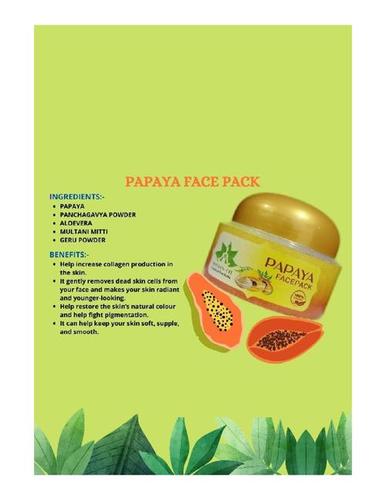 Moisturizing Skin Friendly Papaya Face Pack For Intensely Hydrate Dry And Flaky Skin