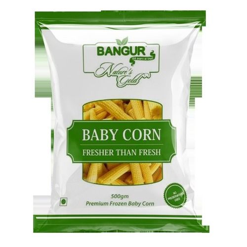 No Preservatives A Grade 100% Pure Frozen Baby Corn Packaging Size 500 gm