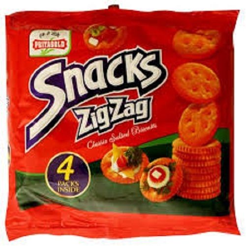 Priyagold Snacks Zigzag Salty Biscuits Fresh And Light(Eat With Tea, Coffee, Milk) Fat Content (%): 14.2% Percentage ( % )