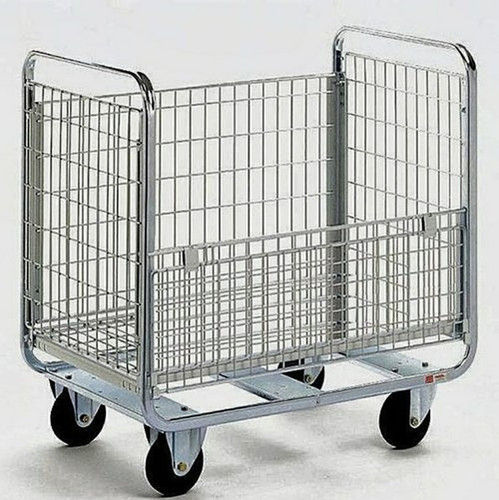 Storage Rugged Design Longer Service Life Four Wheel Type Stainless Steel Platform Trolley