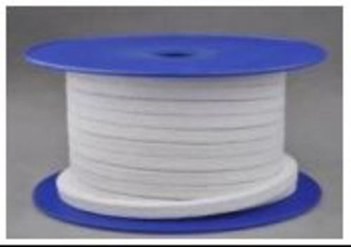 100% Virgin Enlarged White Color Ptfe Gland Rope Length: 3  Meter (M)