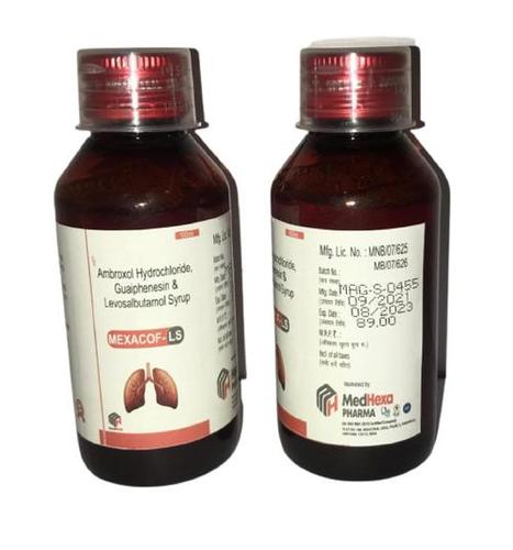 Ambroxol hydrochloride 30mg+ levosulbutamol sulphate And guiiphensin 50mg