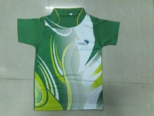 Assorted Color Boys Stand Collar-Neckline Half Sleeves Printed Polyester Sports T-Shirts Age Group: Children