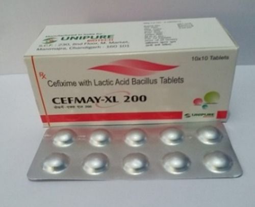 Cefixime Anhydrous 200mg with Lactobacilus Tablets