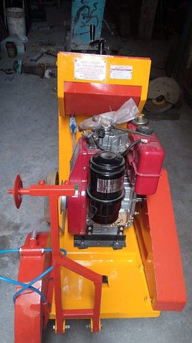 Color Coated Handle Adjustable Diesel Engine Concrete Groove Cutting Machine