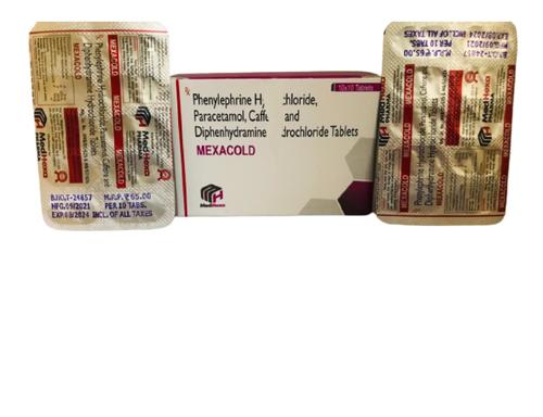 Phenylephrine Hydrochloride 5 Mg , Paracetamol 325 Mg, Caffeine 30 Mg , Diphenhydramine Hydrochloride 25 Mg