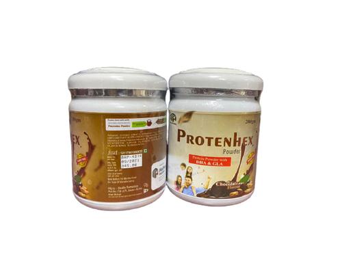 Protenhex Protein Powder With Chocolate Flavour With 6-12 Months Shelf Life