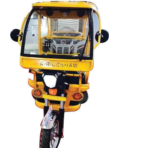 Rear Drum Brake Type Fiber Roof Three Wheel Battery Operated Rickshaw