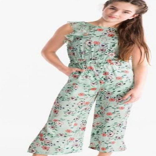 Sleeveless And Printed Cotton Styles Jumpsuits For Girls And Ladies