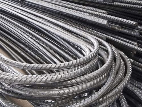 Iron Tmt Bars Used In Construction Site, Highway, Industries And Tunnel