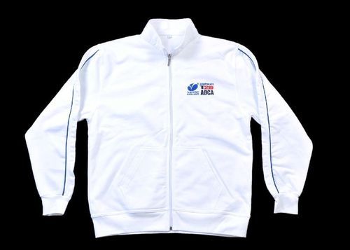 White Casual Wear Mens High-Neck Full Sleeves Plain Cotton Brushed Fleece Jacket Age Group: Adults