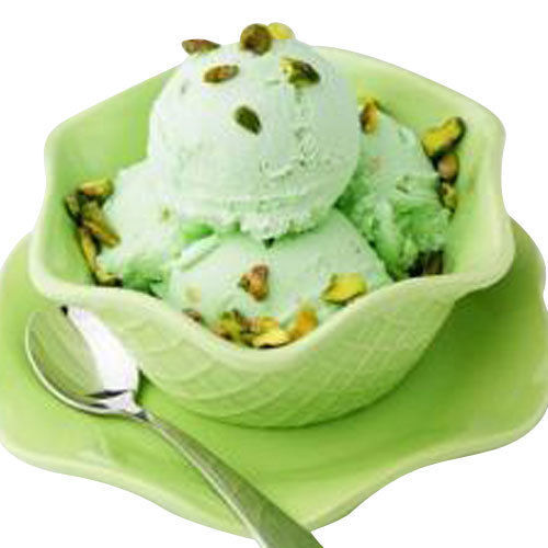 Delicious Yummy Taste and Mouth Watering Pista Flavoured Delicious Icecream In Green Color