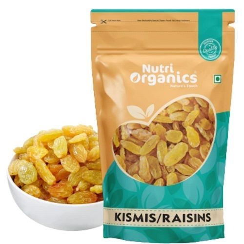 Hygienically Packed Rich Taste Nutri Organics Dried Seedless Green Raisins