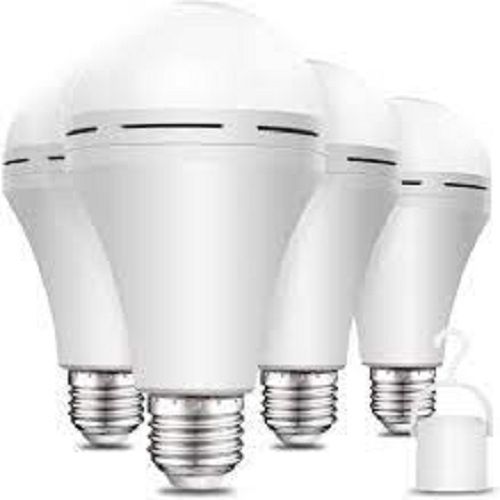 15W 80W Equivalent 6000K 1200Mah Battery Operated Light Bulb For Home Power Failure Pack Of 4 Body Material: Aluminum