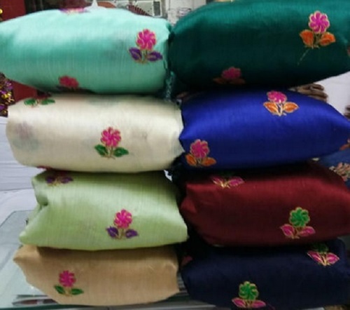 सूट और साड़ी के लिए 72 इंच ज़री वर्क बुट्टी एम्ब्रॉयडरी कॉटन फ़ैब्रिक
