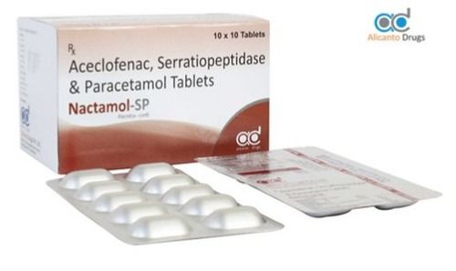 Aceclofenac Serratiopeptidase and Paracetamol Tablets