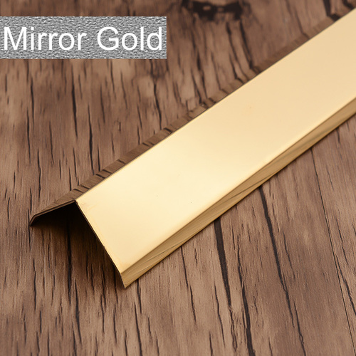 फाइन फिनिश स्टेनलेस स्टील एल शेप्ड टाइल ट्रिम मोटाई: 0.5