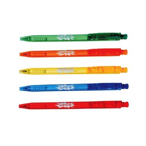 Plastic Promotional Ballpoint Pens With 0.5-1 Mm Nib Size And 4 - 6 Inch Pen Size